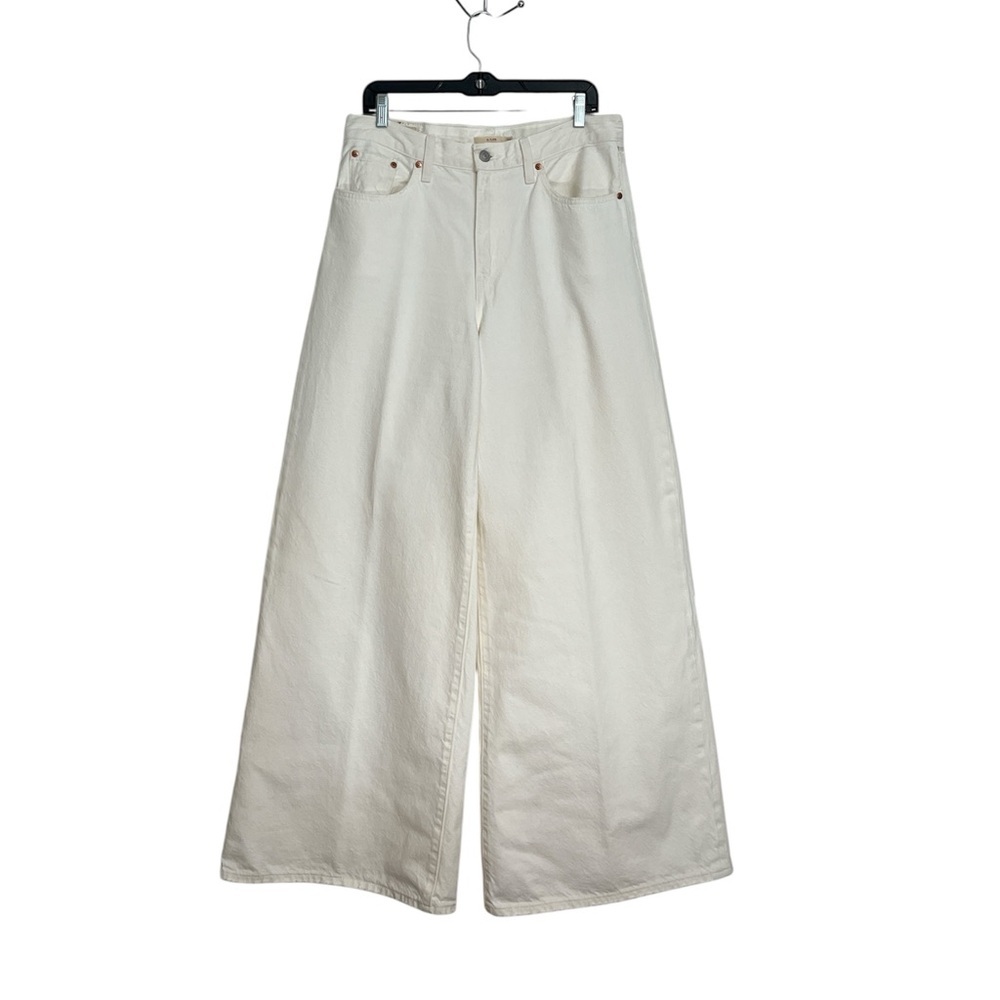 Levi's XL Flood High Rise Wide Leg Jeans White Size 29 - Picture 4 of 17